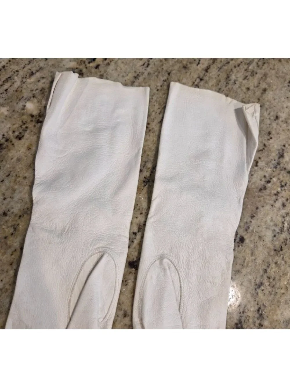 Vintage Womens Size S White Leather Formal 13